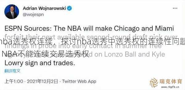 nba选秀权连续，探讨nba选秀中选秀权的连续性问题  NBA不能连续交易选秀权